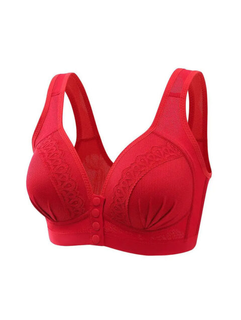 Front Button Nursing Sexy Underwear Push Up Top Soft Against The Skin No Steel Ring Middle-Aged Mother Women Brassiere Lingerie